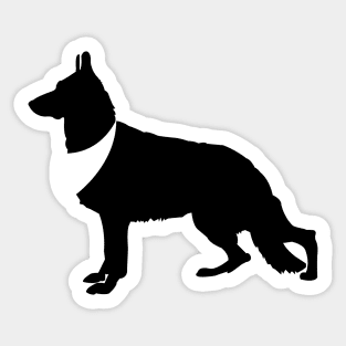 German Shepherd Dog Pattern Tan Sticker